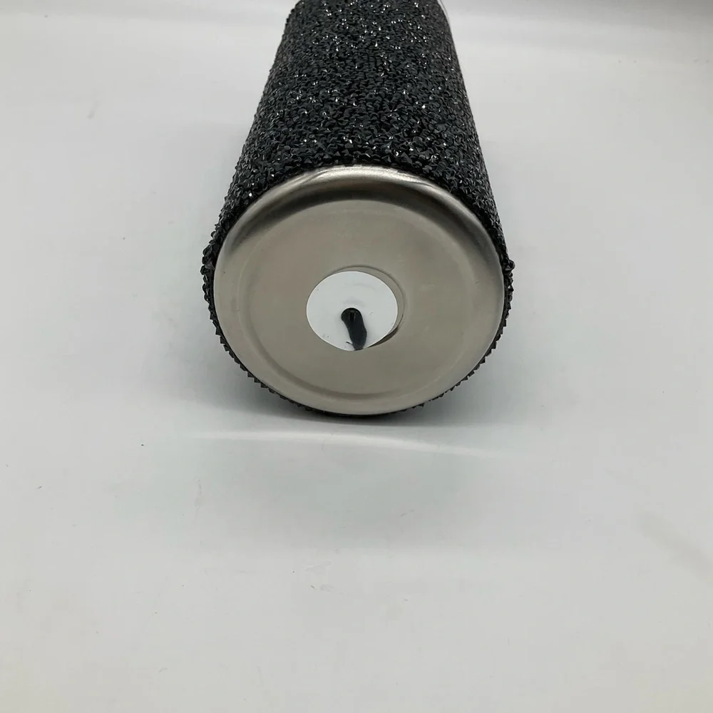 THE BACK IN BLACK BLING 30 oz DOUBLE CHUNKY BLING TUMBLER INSULATED HOT COLD BEV